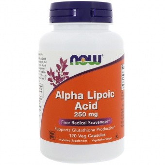 NOW NOW  Alpha Lipoic Acid 250 mg, 120 капс. 